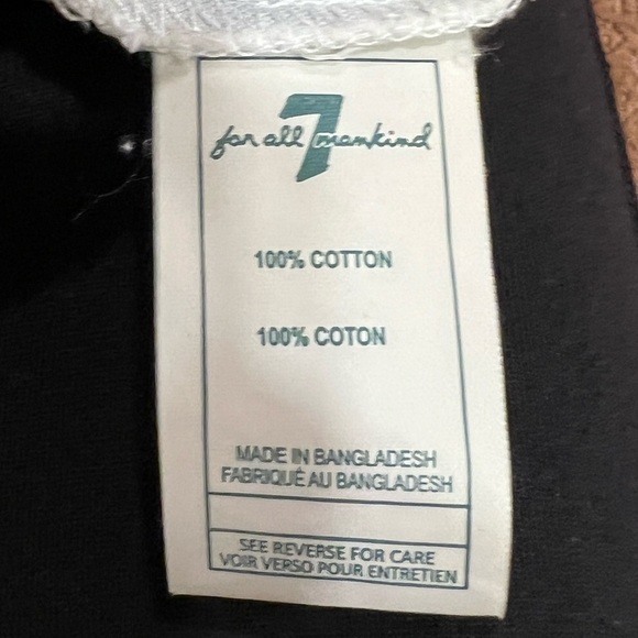 7 For All Mankind Girls Ruffle Button-Down Shirt - Blue Tie-Dye Size 24M - Picture 5 of 5